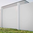 MON MARCHE DECO - Kit Clôture PRO PVC Blanc H. 180 cm x L. 5.70 m - 8 Soubassements - vignette