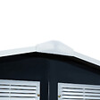 OUTSUNNY - Abri de jardin - remise pour outils - cabanon porte verrouillable - dim. 213L x 130l x 185H cm - tôle d'acier gris - vignette
