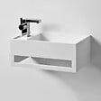 THALASSOR - EASY 50 DROITE - Lave-mains suspendu en Solid Surface 50 x 30 x 20(h) cm - vignette