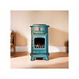 UNIVERSAL - Poele à gaz 3,4 KW Vert Fonte véritable Effet poêle à bois + Tuyau gaz + détendeur butane Provence UNIVERSAL - vignette