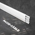 TECNOPROFILS - Plinthe Passe-Câble PVC 80 mm - Frêne blanc - 1 m - vignette