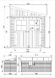 TIMBELA - Abri de Jardin en Bois Naturel (avec paroi latérale) PLUS LES PLANCHERS IMPRÉGNÉ - H244xl218xL514 cm/10 m2 - M341A+M341G - vignette
