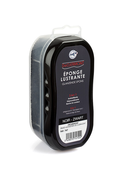 DECLERMONT - Accessoire Eponge Lustrante NOIRE - large