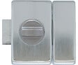 ABUS - Verrou Styl Bouton/Cylindre 45mm alu brossé + Cales - vignette