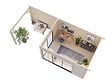 PALMAKO - Studio de jardin en bois Andrea ép.44 mm avec baies coulissantes double vitrage - Palmako - 29,5 m² - vignette