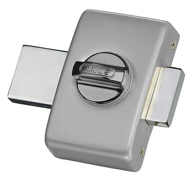 ABUS - Verrou Styl Bouton/Cylindre 45mm alu brossé + Cales - large
