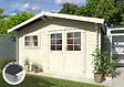WHITE WOOD - Abri Bois Pila 2 Toiture métallique SU 11,3m² - vignette