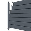 CLOSEA - Kit depart clôture PVC gris - lg : 1m50 x ht :1m30 - vignette