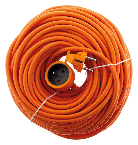 ZENITECH - Rallonge électrique Schuko H05VVF 3G1,5mm² 10m - Orange - Zenitech - large