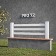 MON MARCHE DECO - Kit Clôture PRO PVC Blanc H. 72 cm x L. 11.30 m - 3 Lisses - vignette