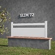 MON MARCHE DECO - Kit Clôture SLIM PVC Blanc H. 72 cm x L. 11.10 m - 1 lisse + 2 soubassements - vignette