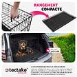 TECTAKE - Cage pour chien Luna, pliable, avec 2 portes noir - vignette