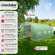 TECTAKE - Serre tunnel 18 m² 600x300x205cm vert - vignette