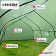 TECTAKE - Serre tunnel 18 m² 600x300x205cm vert - vignette