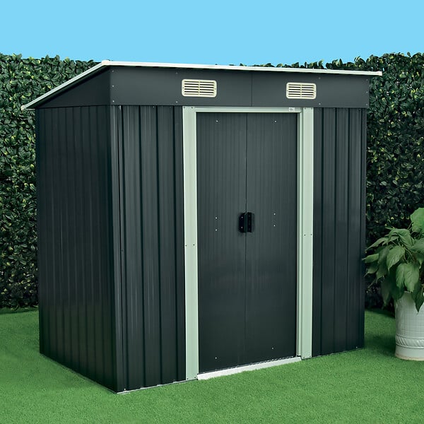 WERKAPRO - Abri de jardin en métal 2,4m2 - large