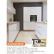 CUISINEANDCIE - Cuisineandcie - Meuble haut SLIM de cuisine Bellissi Blanc Brillant 1 porte relevable L 90 cm - vignette