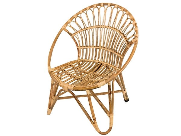 JARDILINE - Ensemble salon de jardin bohème, fauteuil rotin rond + table basse - Jardiline - large