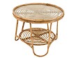 JARDILINE - Ensemble salon de jardin bohème, 2 fauteuils  rotin rond + table basse - Jardiline - vignette