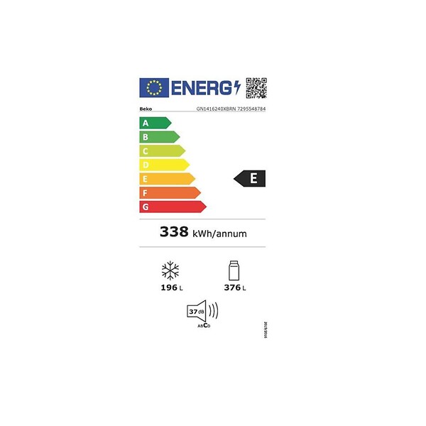 BEKO - réfrigérateur américain 90.8cm 572l ventilé - GN1416240XBRN - large