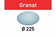 FESTOOL - Abrasifs Granat  pour ponceuse Planex - Grain 180 D.225 - Boîte de 25 - 205660 - vignette