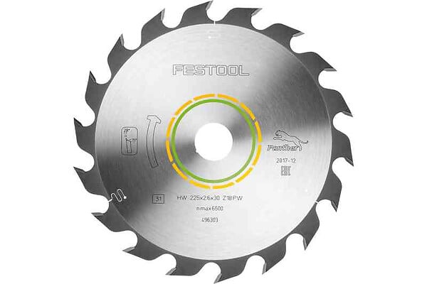 FESTOOL - Lame de scie à bois Panther 225x2.6x30  PW18 dents pour CS 70 - 496303 - large