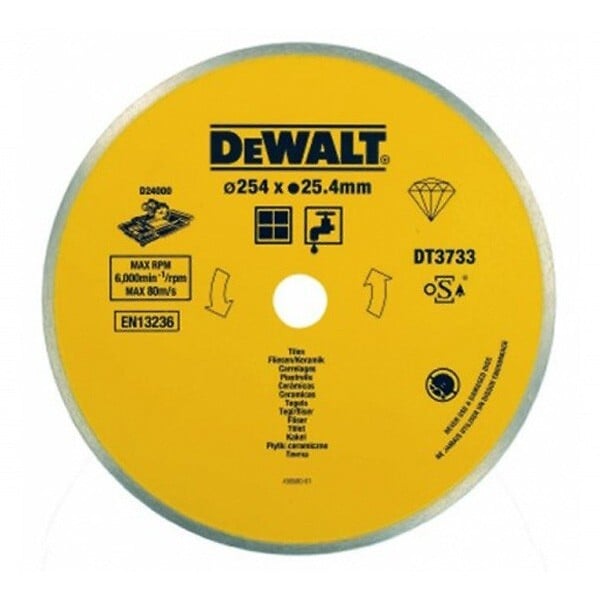 DEWALT - DT3733 Lame de scie à carrelage - Céramique - large