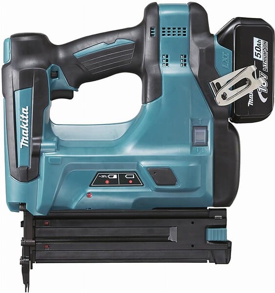 MAKITA - Cloueur 18 V Li-Ion 5 Ah  - 2 batteries, chargeur, coffret - DBN500RTJ - large