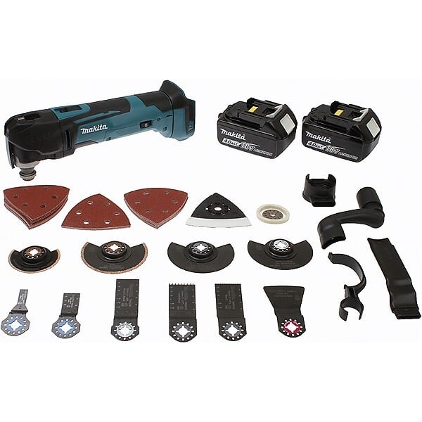 MAKITA - Découpeur-ponceur multifonction 2x4Ah 18V DTM51RMJX3 en MAKPAK avec accessoires - large
