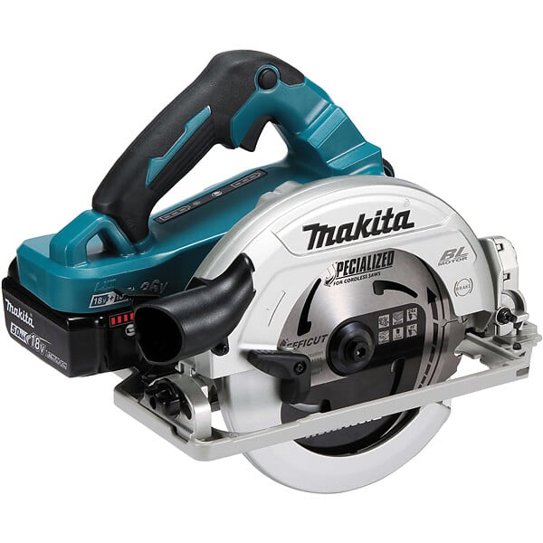 MAKITA - Scie circulaire Ø 190 mm 2x5Ah 18V LXT ®MAKITA DHS783T2JU en coffret + puce AWS - large