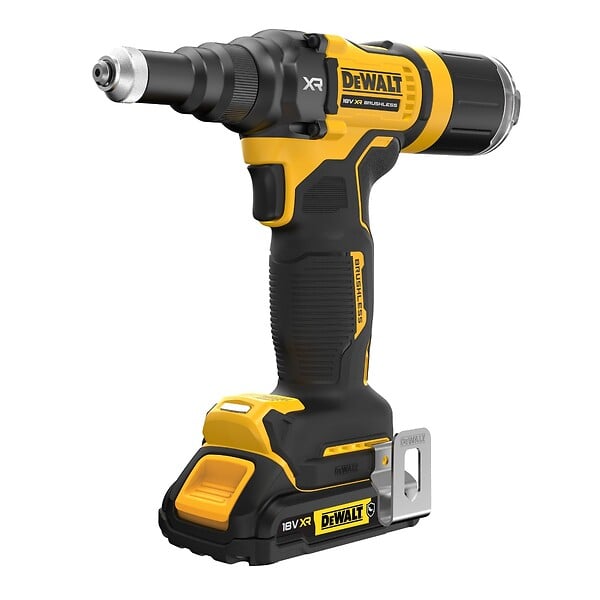 DEWALT - Riveteuse  XR 18V 2Ah Brushless 4,8 mm - 2 batteries renforcées, coffret TSTAK - DCF403D2GT-QW - large