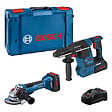 BOSCH - Lot de 2 outils 18V : GWS 18V-10 P + GBH 18V-26 -  PROFESSIONAL - avec 2 batteries 18V 5,5 AH - chargeur - L-BOXX - 0615990N33 - vignette