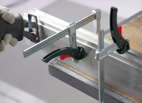 BESSEY SER - Presse légère à serrage rapide Kliklamp - BESSEY - serrage 250 mm - saillie 80 mm - Rail 20x5 mm - KLI25 - large