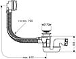 HANSGROHE - Vidage De Baignoire Flexaplus 58142 - vignette