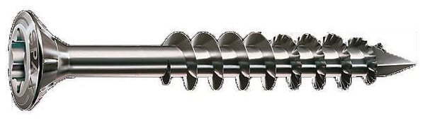 SPAX - Kit Bois Résineux 4,5x60 Inox A2 - 850 Vis + 12 Espaceurs + 5 Embouts - large