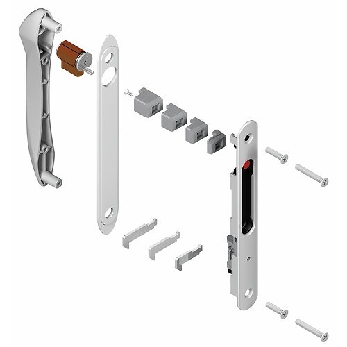 LA CROISEE DS - Coquille double type 6795 finition blanc pour fermetures encastrées série 6790 pour coulissant menuiserie aluminium - large