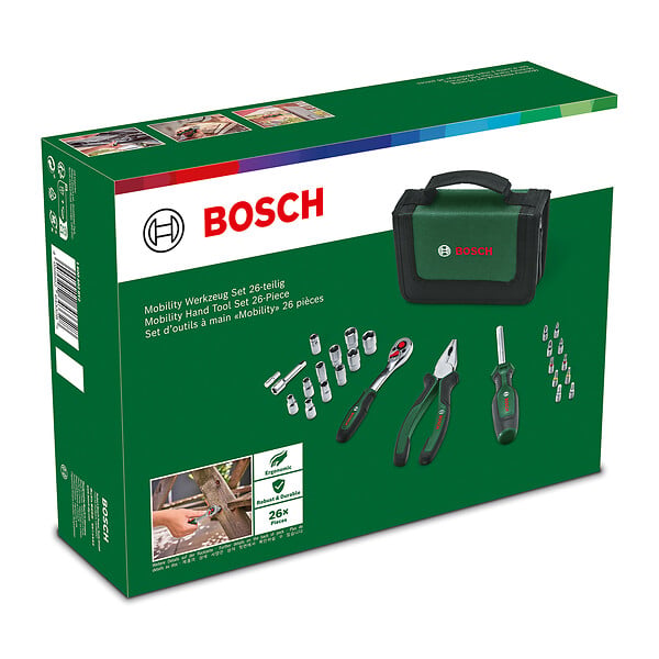 BOSCH - Set d'outils à main Mobility - 26 pièces - large