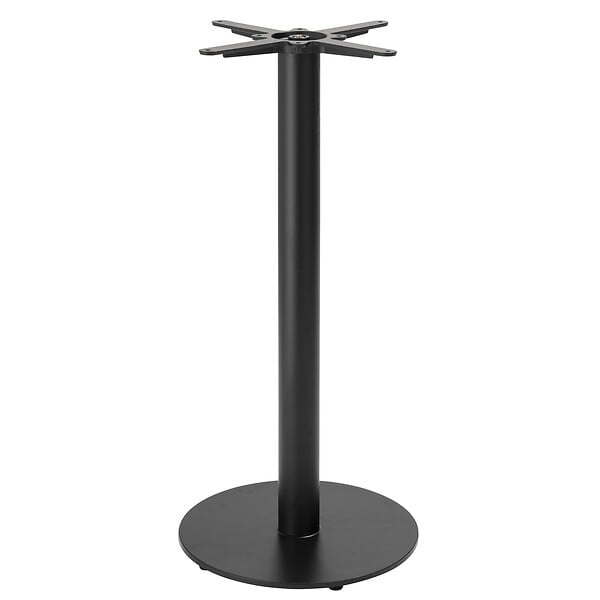 OVIALA - Pied de table haut en acier et fonte noir Dover - Dover - large