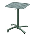 OVIALA - Table de terrasse inclinable 60 x 60 cm et 2 chaises vert foncé - Almada - vignette