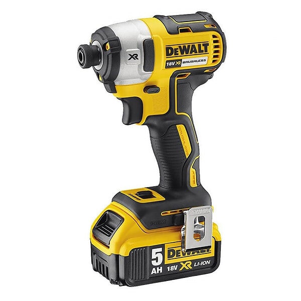DEWALT - Pack 2 outils 18V DCK266P2T-QW : Perceuse-visseuse à percussion DCD796 et Visseuse à choc DCF887 avec 2 batteries 5,0 Ah - large