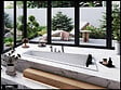 BESCO - Baignoire Asymétrique sans Tablier - 170 x 125 cm - INTIMA DUO SANS TABLIER - DROITE - 2 REPOSE-TÊTES OFFERTS - vignette