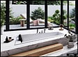 BESCO - Baignoire Asymétrique sans Tablier - 170 x 125 cm - INTIMA DUO SANS TABLIER - GAUCHE - 2 REPOSE-TÊTES OFFERTS - vignette