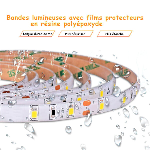 AICA SANITAIRE - AICA Miroir de salle de bain LED dimmable, avec mémoire et anti-buée, 140x70cm, IP44 - large