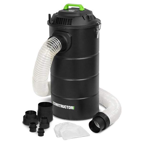 CONSTRUCTOR - Aspirateur d'atelier 1200W avec cuve métallique 65L - large