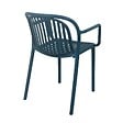 OVIALA - Fauteuil de terrasse bleu canard - Copenhague - vignette