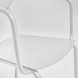 OVIALA - Fauteuil de jardin en aluminium blanc - Liverpool - vignette