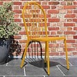 OVIALA - Chaise bistrot en métal jaune - Honfleur - vignette