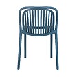 OVIALA - Chaise de terrasse bleu canard - Copenhague - vignette