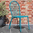 OVIALA - Chaise bistrot de jardin en métal bleu - Honfleur - vignette