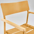 OVIALA - Fauteuil de jardin en aluminium et bois jaune moutarde  - Leeds - vignette