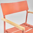 OVIALA - Fauteuil de jardin en aluminium et bois terracotta  - Leeds - vignette